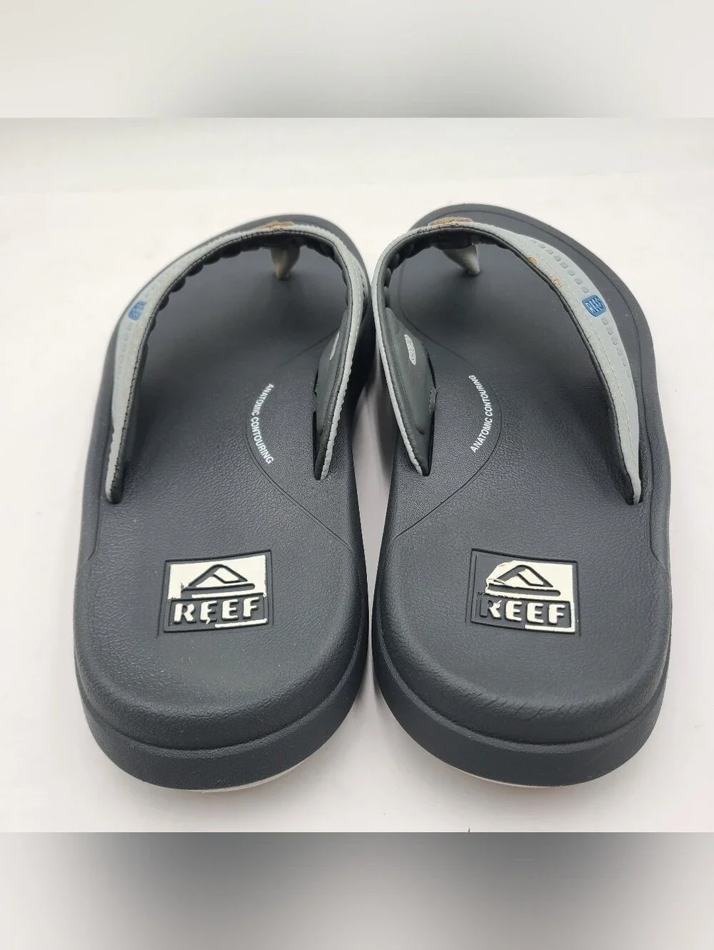 B41 Reef Mens Swellsole Cruiser Grey Blue Extremely Comfortable Ortho Sandals 12